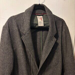 Relwen Tweed Herringbone Blazer, Large